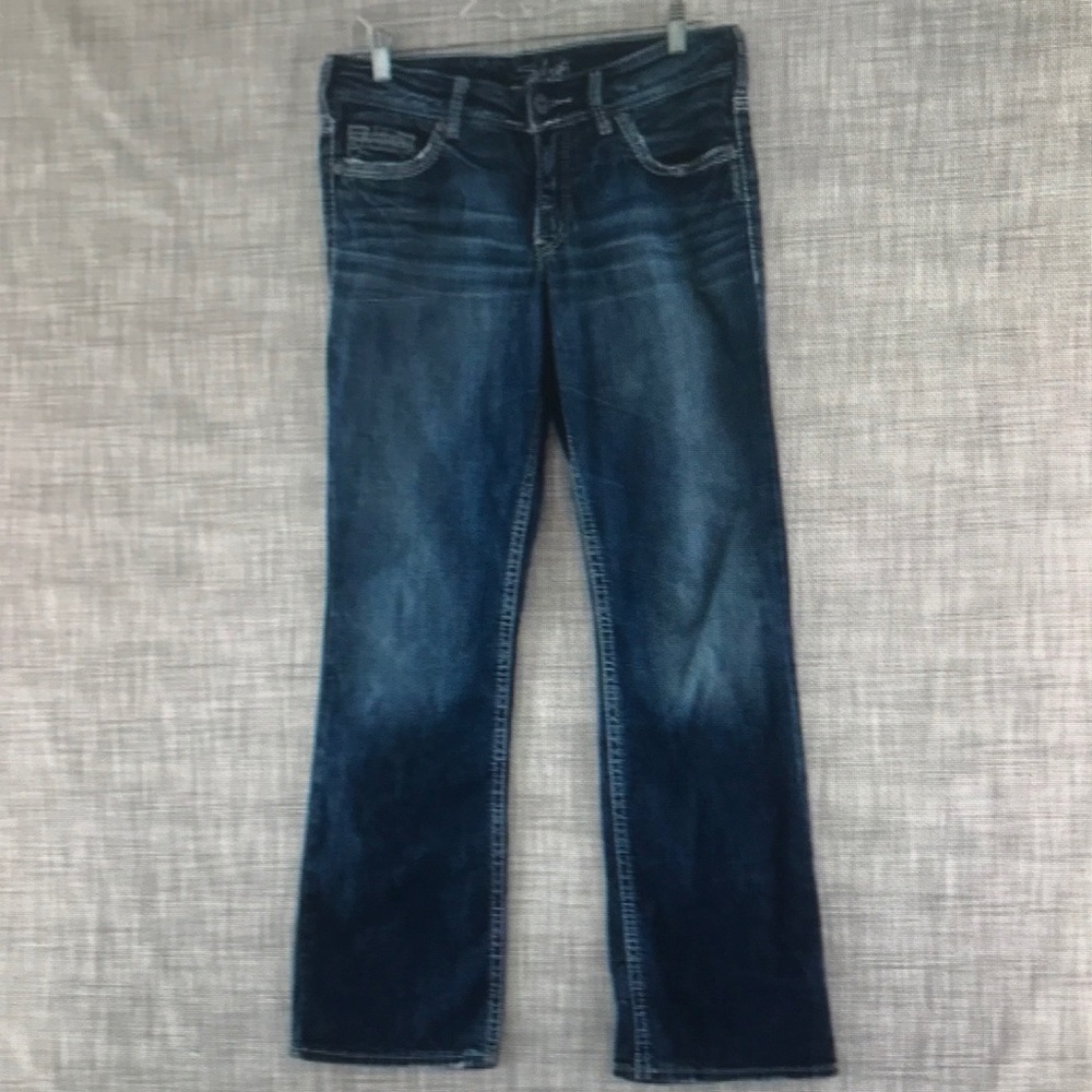 Sliver jeans suki 17 bootcut jeans light distress women’s